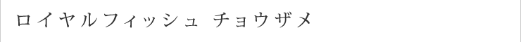 ロイヤルフィッシュチョウザメ