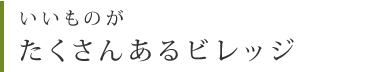 いいものがたくさんあるビレッジ